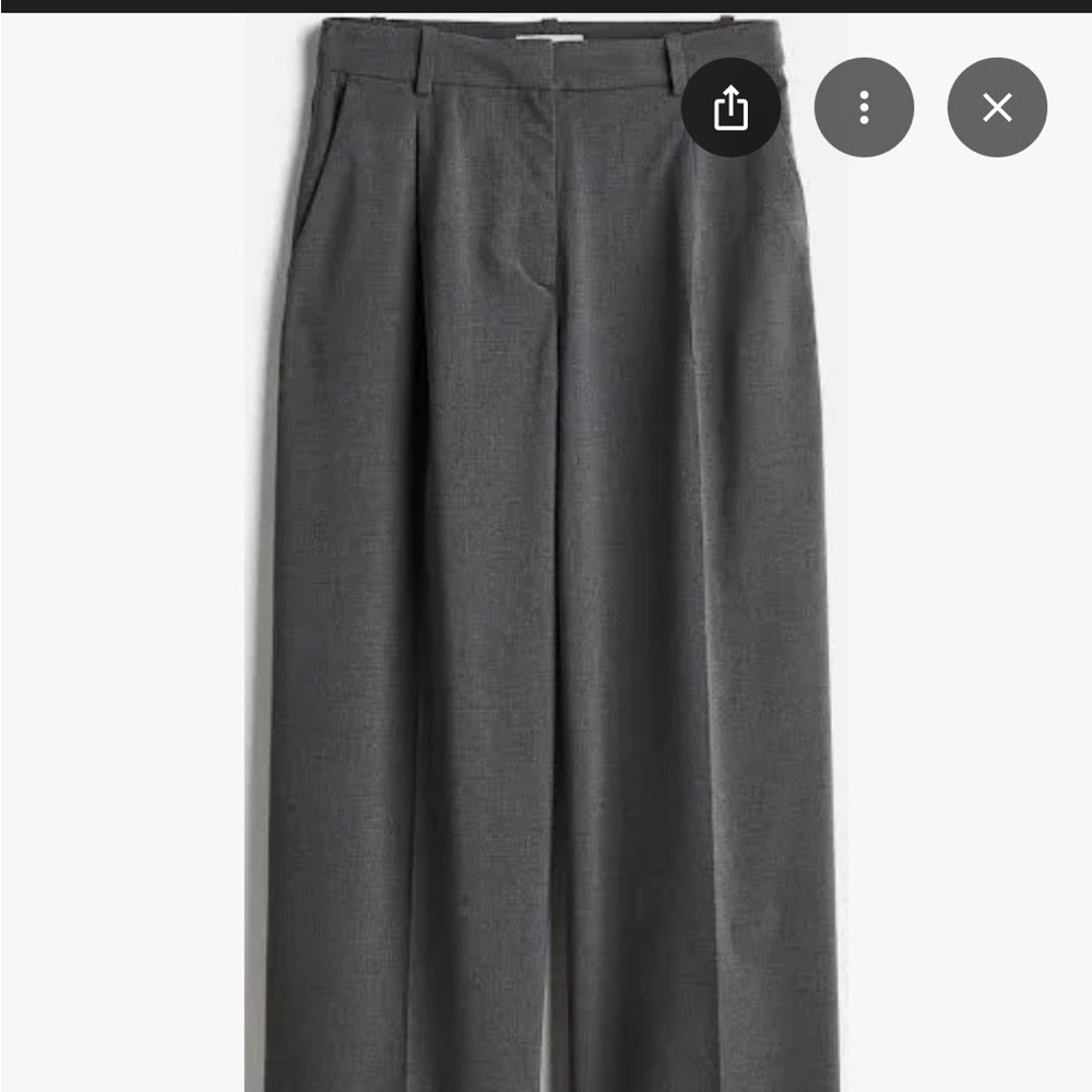 H&M Paris Women’s High-Rise Gray Pants